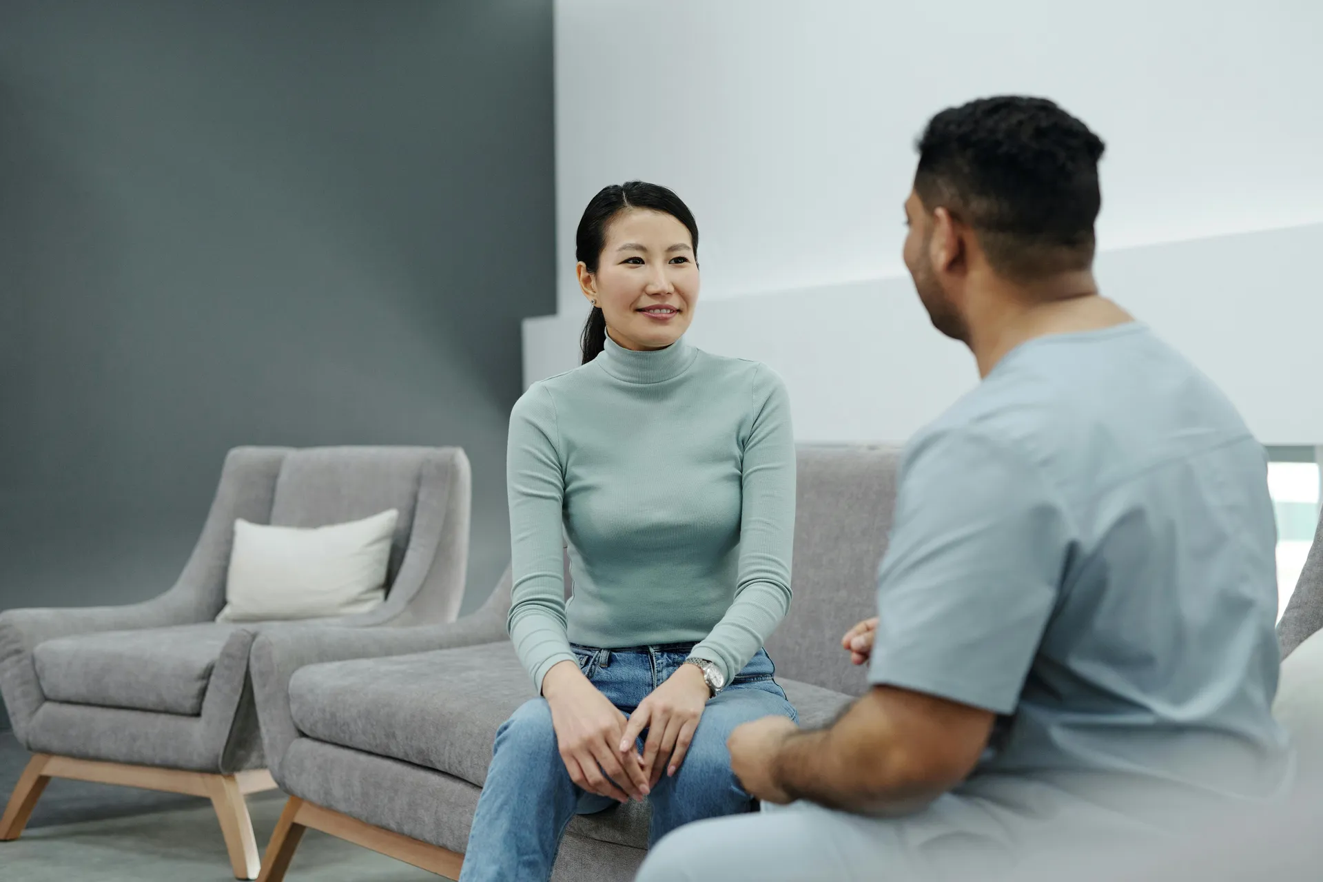 Doctor discussing with patient